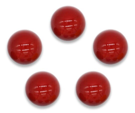 14mm “Opal Red” Glass Game Marbles (.55 inch) – Pack of 50