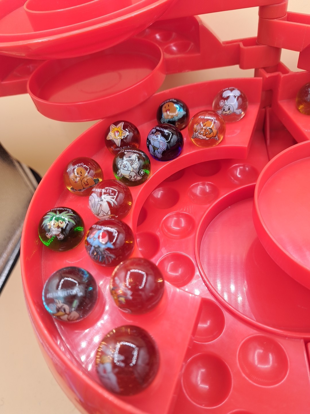 Pokémon Glass Marbles Collection with Poké Ball Case and Character Marbles