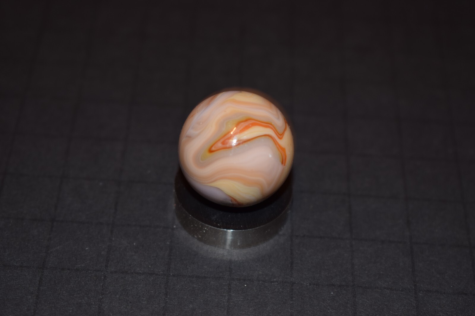 🧐👉HTF JABO classic run swirl collector’s marble, boulder size .953″ MINT👈🧐