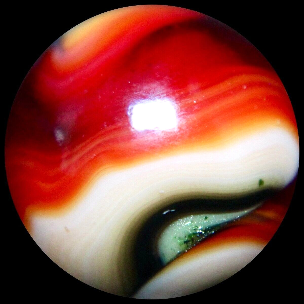 JABO Joker 1 Marble Collector Series: Ruby Red & Aventurine