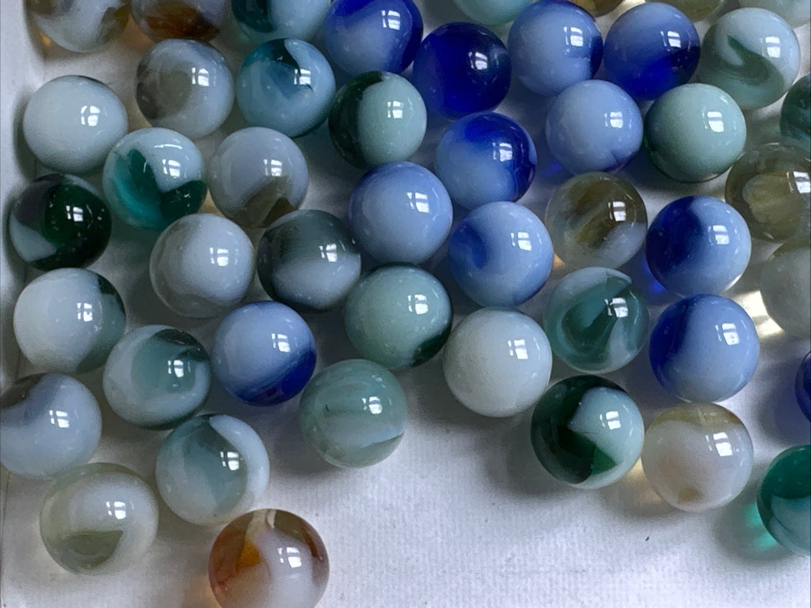 294 Lot Of 90 Jabo Swirl Marbles!
