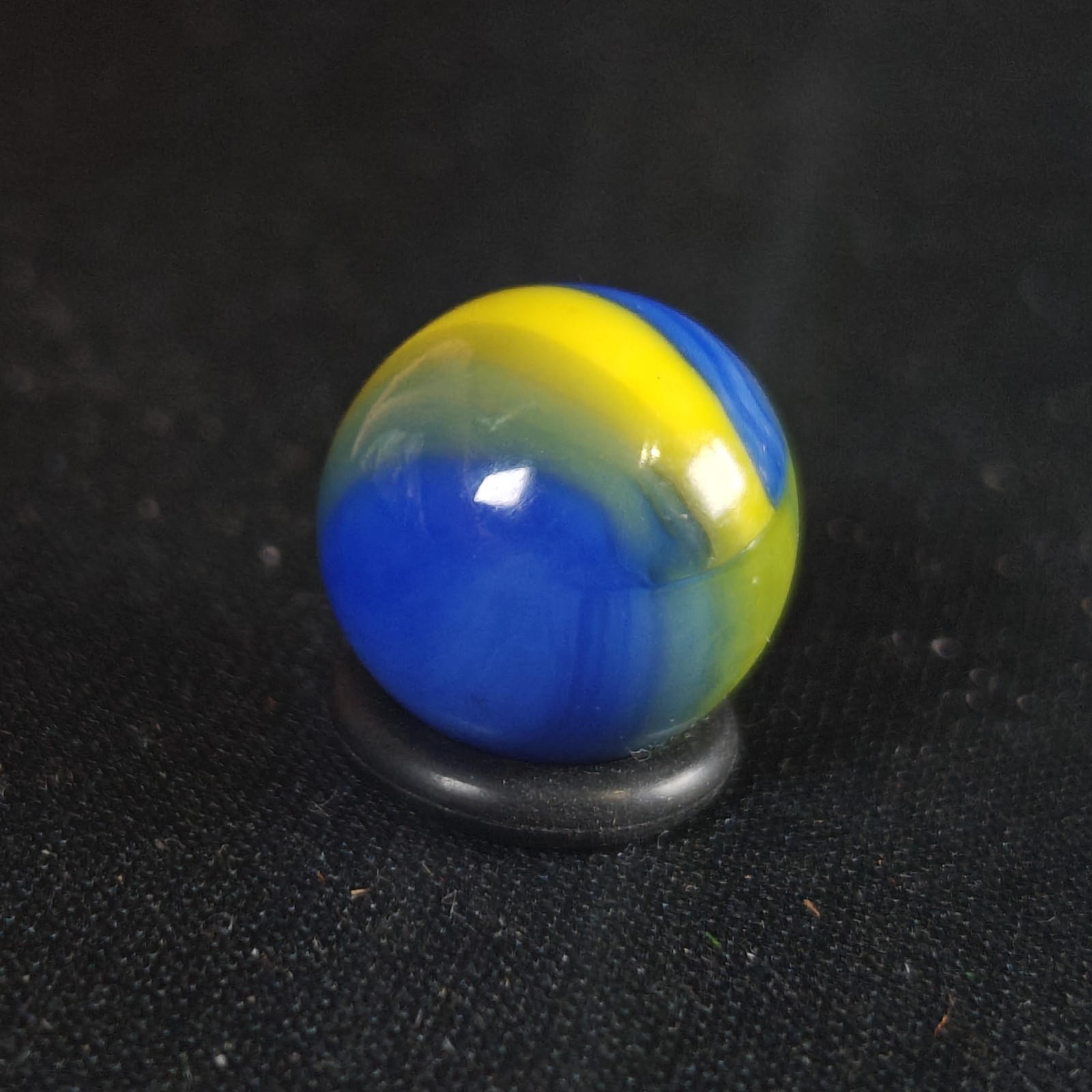 Vintage Marble – Marble King .56″ Cub Scout Boy Scout Blue Yellow