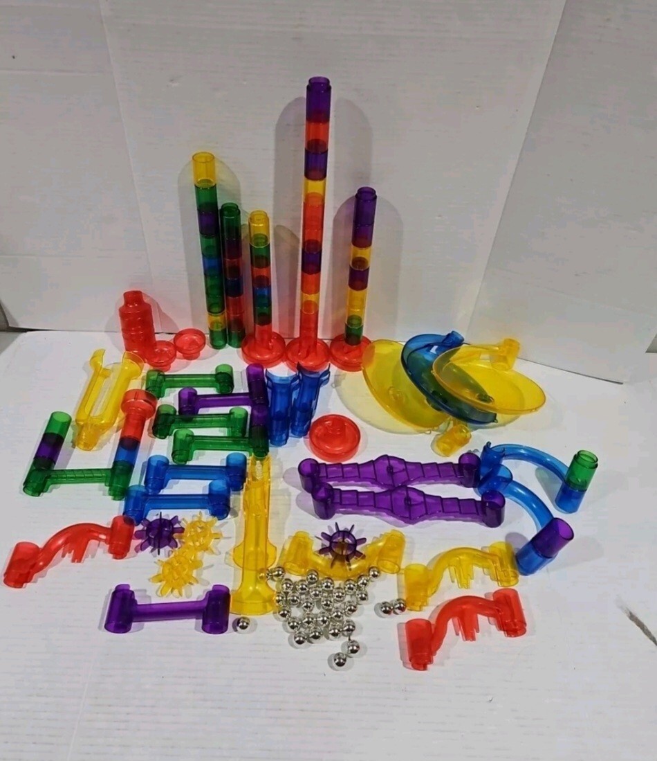 Marble Run Lot Over 80 Pieces
