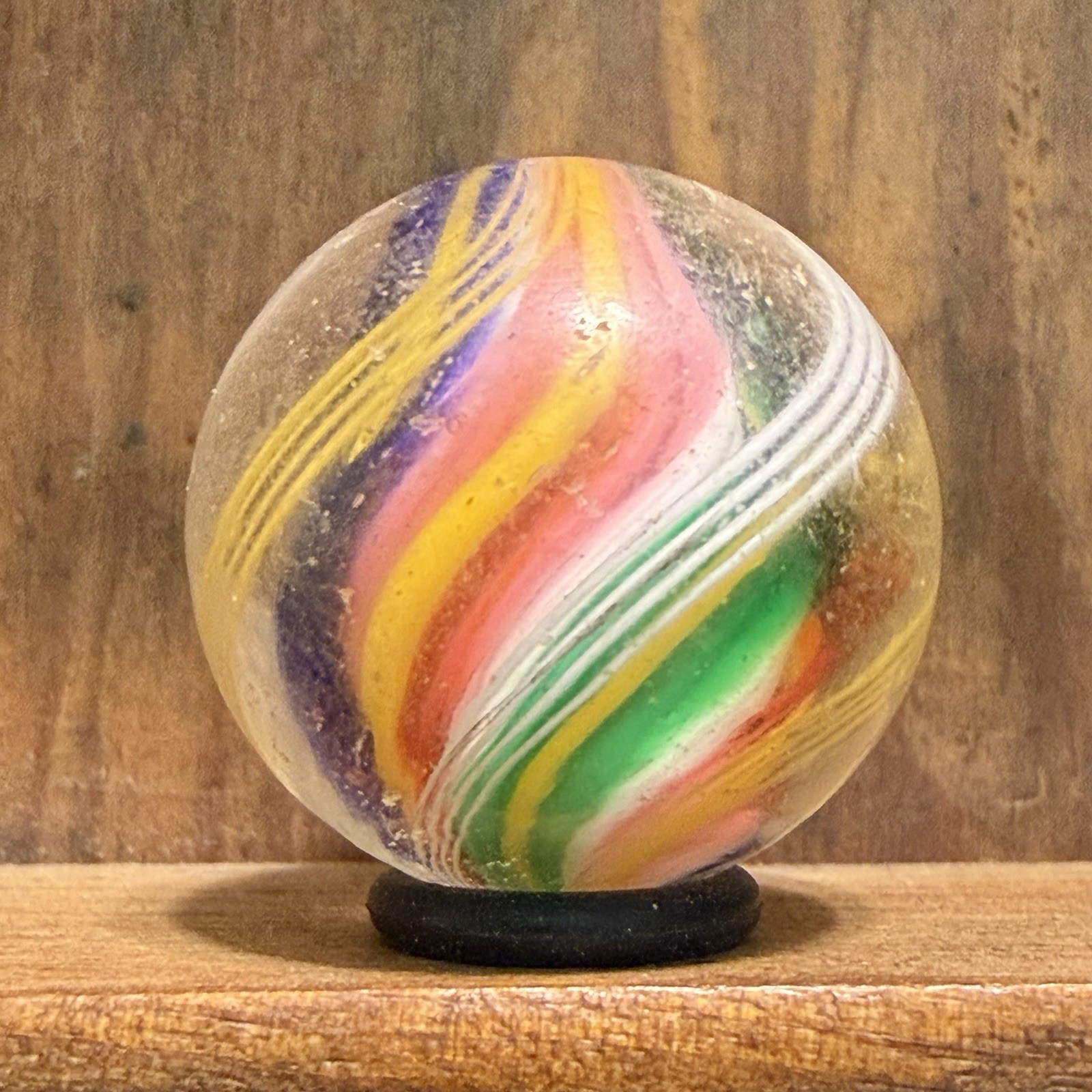 Gorgeous Antique German Handmade Solid Core Marble 29/32” Near Mint | 321