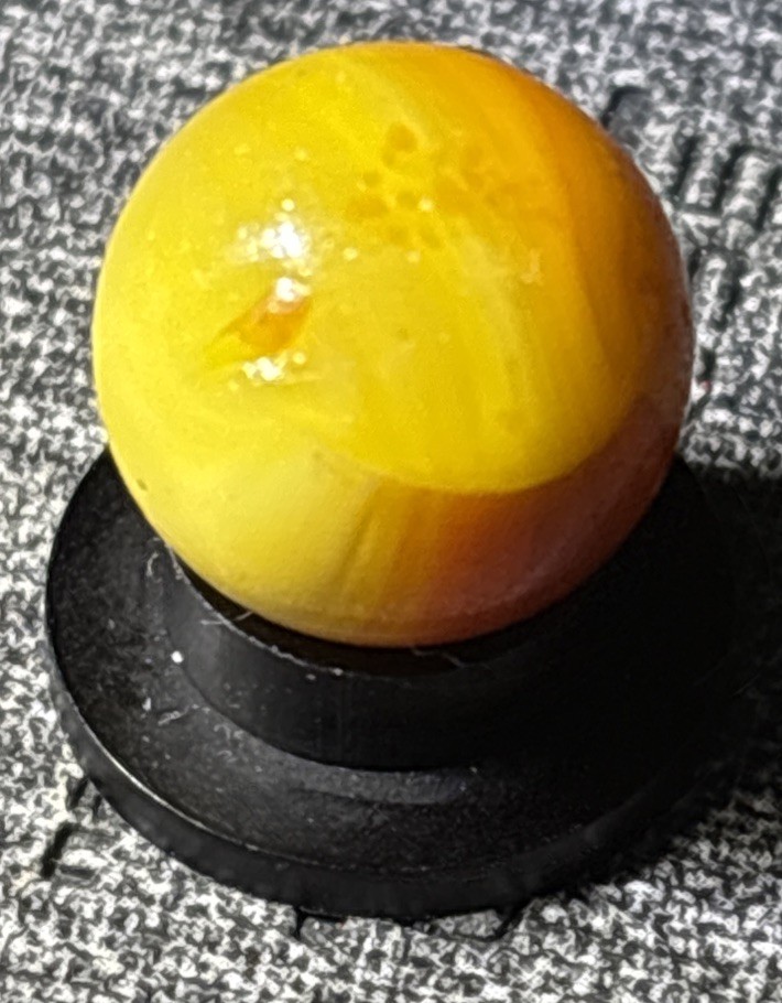 Vacor de Mexico Pee Wee Sunrise Marble .51”tiny chip See Pics