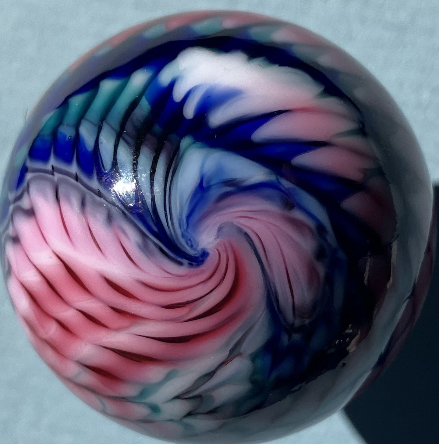 Vintage Charles Gibson Handmade Snakeskin Marble 1 1/2”