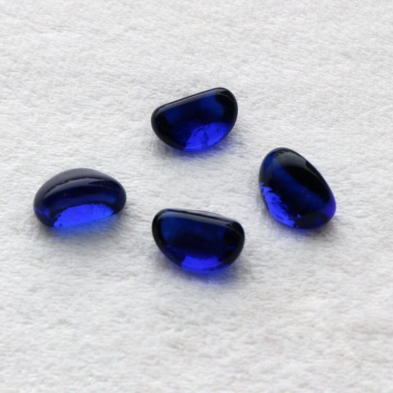 Glass Petals Stone 20mm-25mm Glass Pebbles Nuggets Decorative Fish Tank Vase