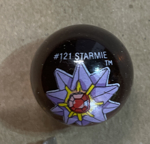 POKEMON STARMIE MARBLE #121 Orange Limited Edition Original