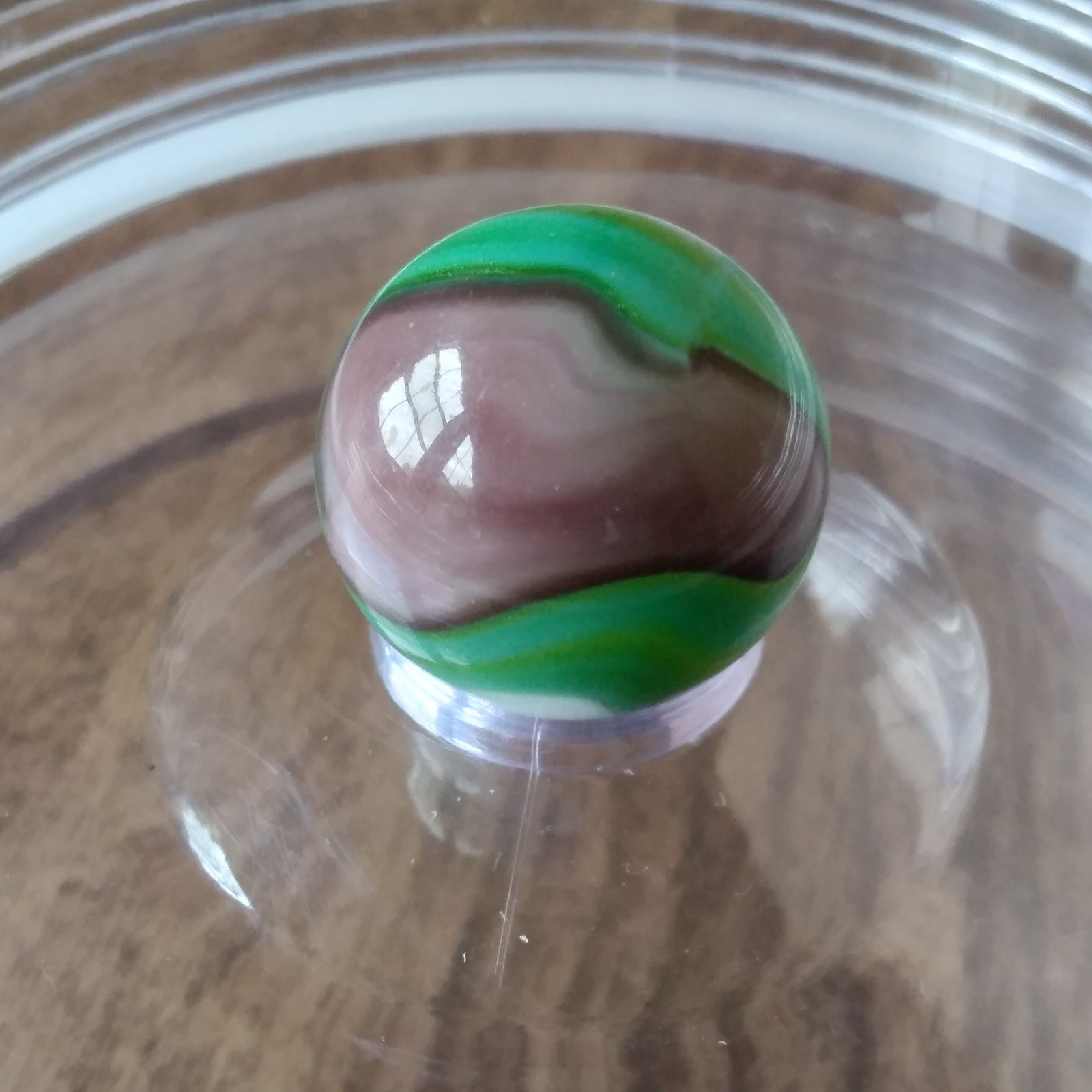 .61 Vitro Agate Tiger Eye Conqueror Wedding Cake White, Green Aventurine Marble