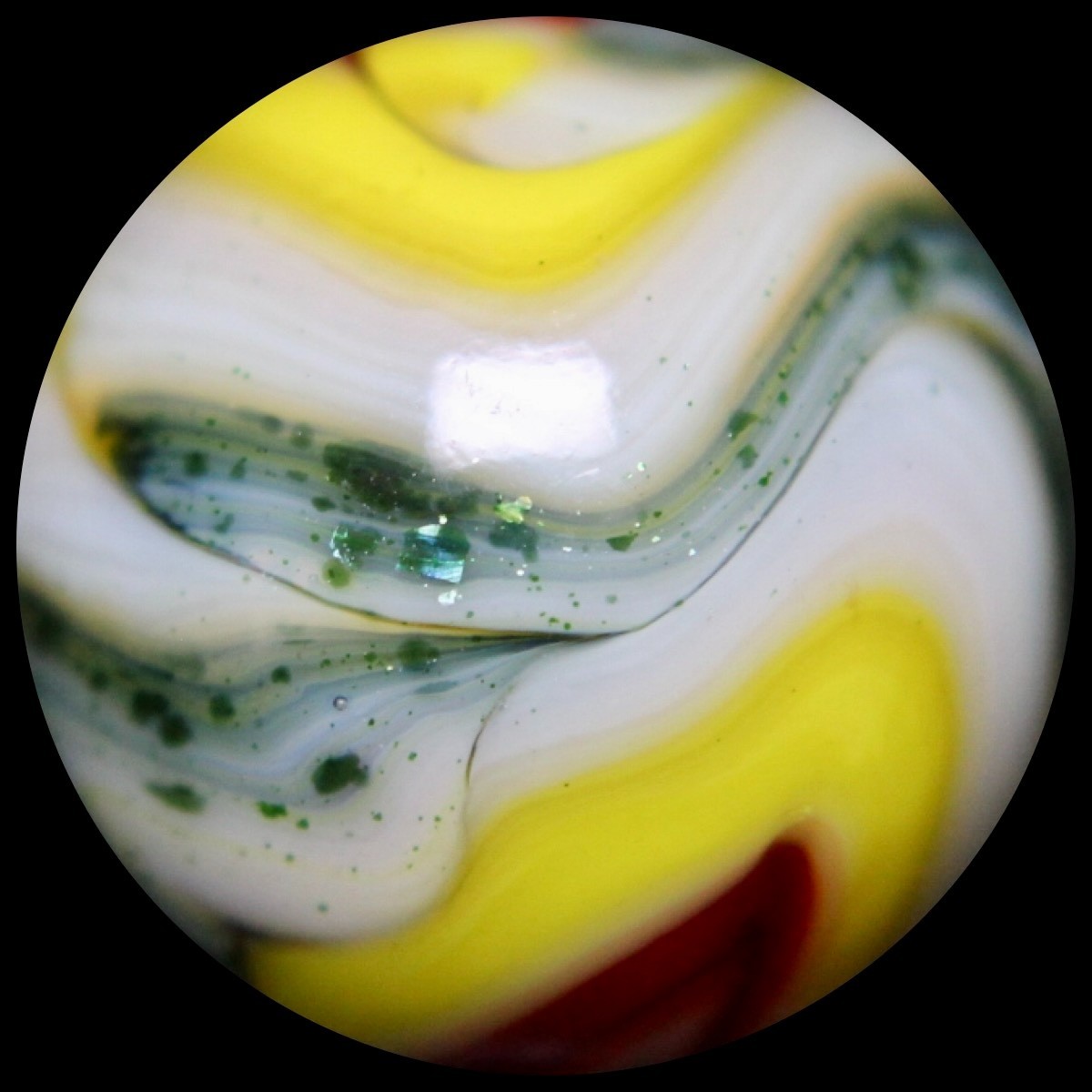 JABO Indian Summer Collector Series: Rare & Mint Golden-Green Aventurine 0.761″