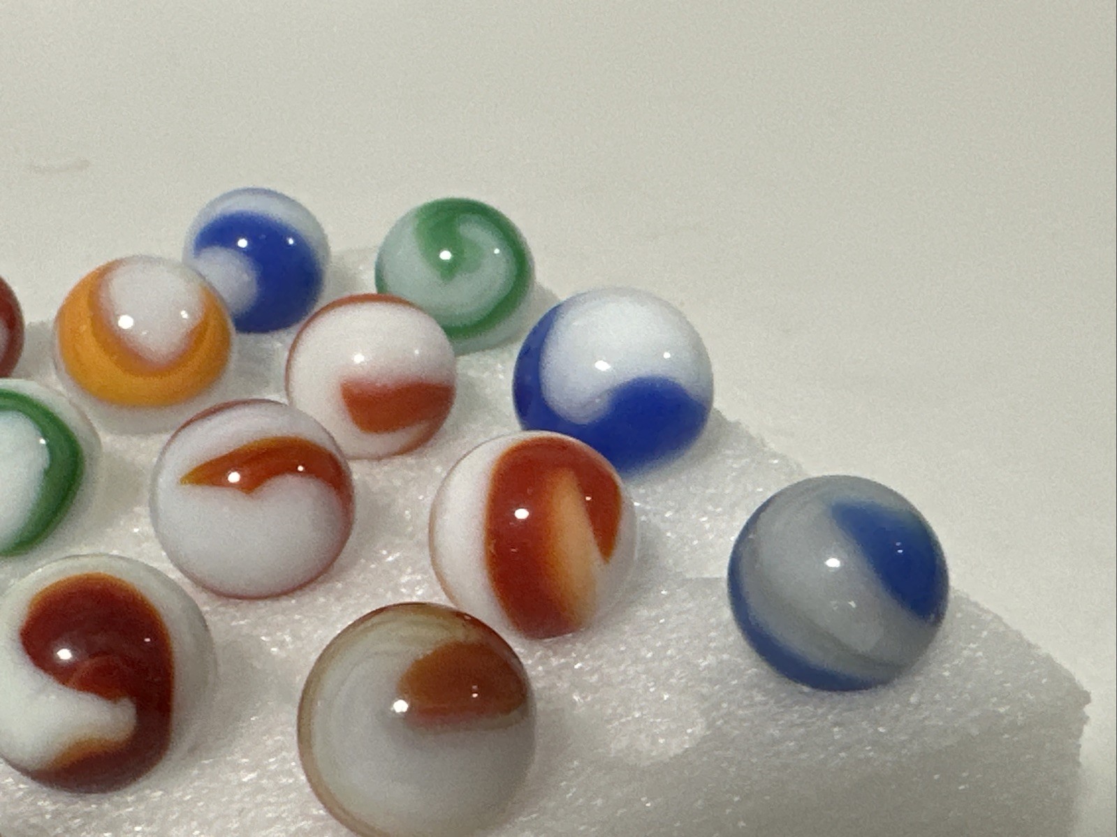 412 Lot Of 30 Akro Agate Prize Name Vintage Marbles!