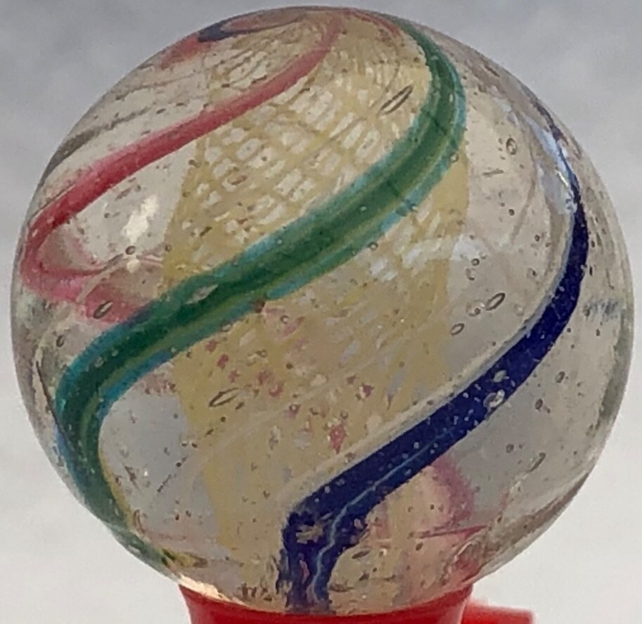 Tight Pale Yellow Latticinio Core Marble 18mm (23/32”)