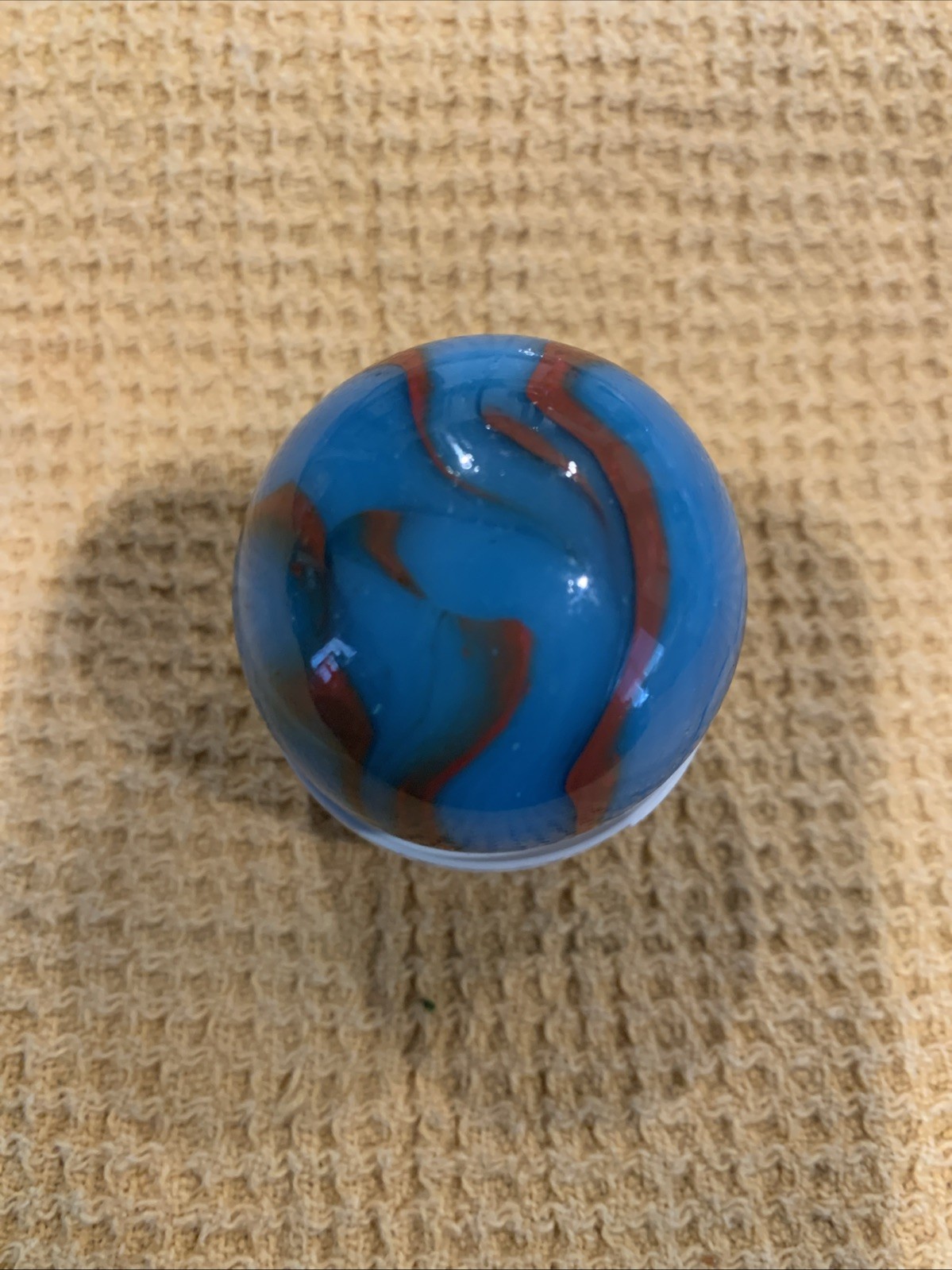 Spiderman Superhero Marble SHOOTER 1.6 Inches HUGE – WET MINT – RARE