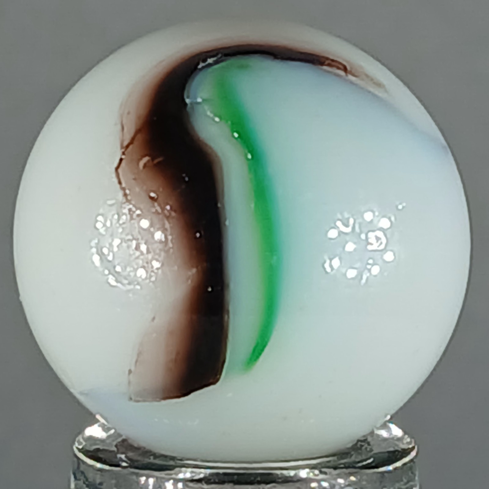Vintage Imported Patch And Ribbon Marble .65 Inches Near-Mint Condition