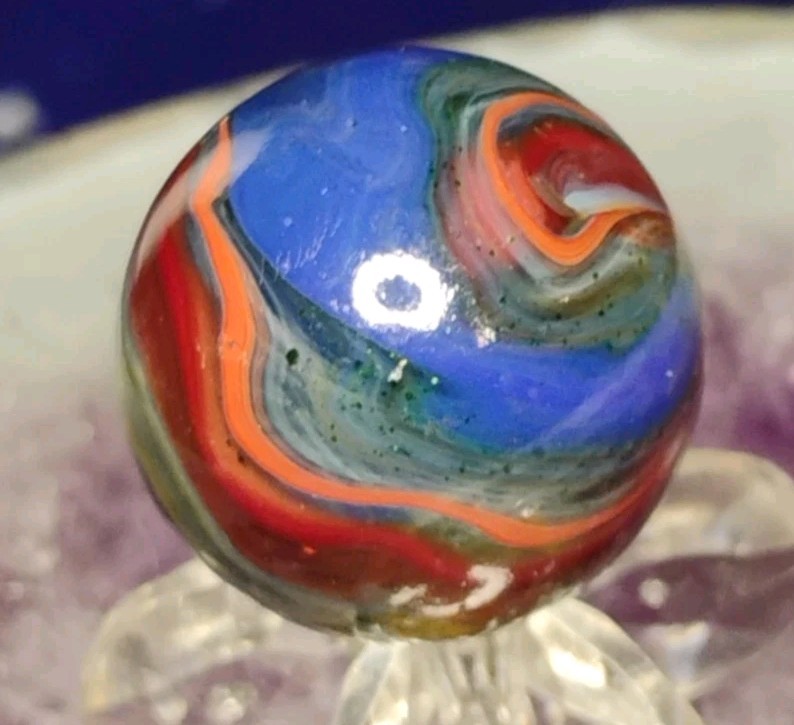 .73″ JABO/D.A.S. MARBLES💥GREEN AV. SWIRL TOYS NM+