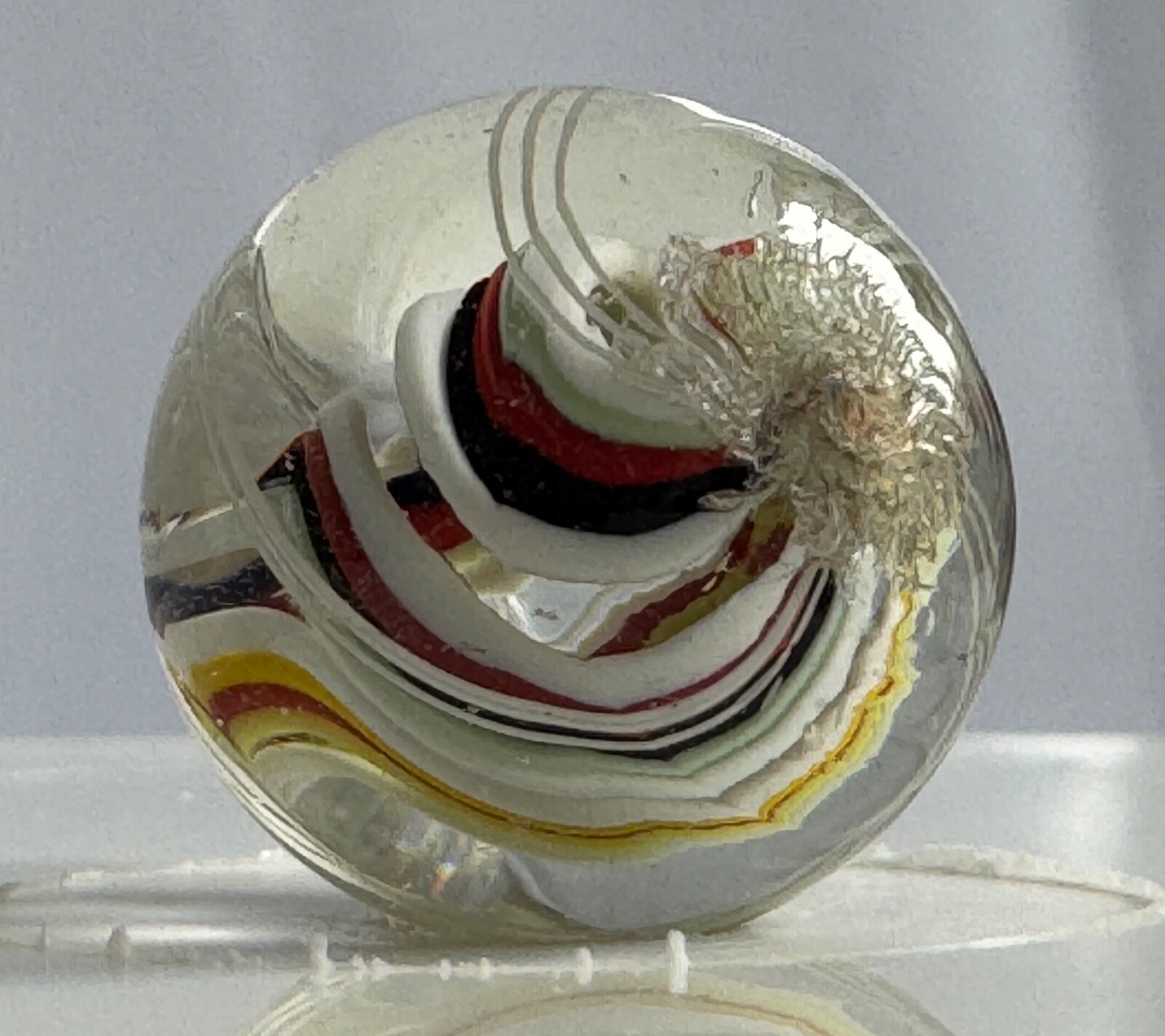 Unusual Coloured 4 Ribbon Divided Core Marble 18mm (23/32”)
