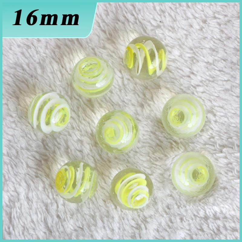 16mm Glass Marbles Glass Beads Ball Fish Tank Vase Decoration Kids Toys Game