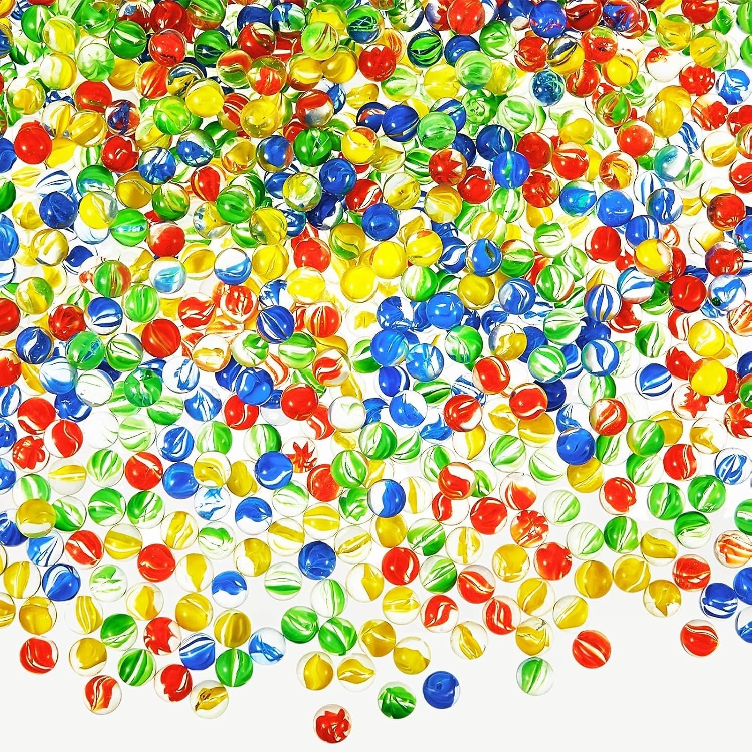 Bulk 2400 Pcs Durable Glass Marbles – Perfect for Games & Creative Projects
