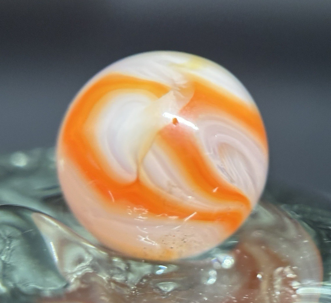 Vintage Alley Agate Pennsboro WV Swirl Marbles Gorgeous .61” Marble HTF Mint