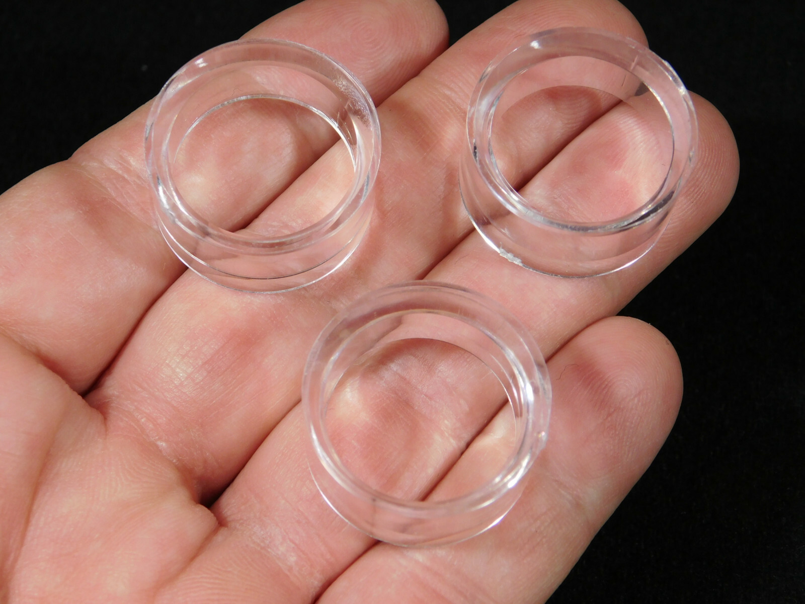Sphere Display Stand Lot of THREE Clear Acrylic Small Size