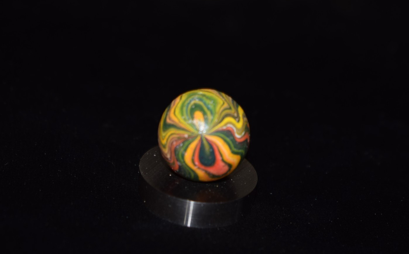 👩🏻➖⏩Handmade Italina Clay Swirl Marble Heavy💪⚫➖⚫ 💪Shooter 🎯 Size .781″