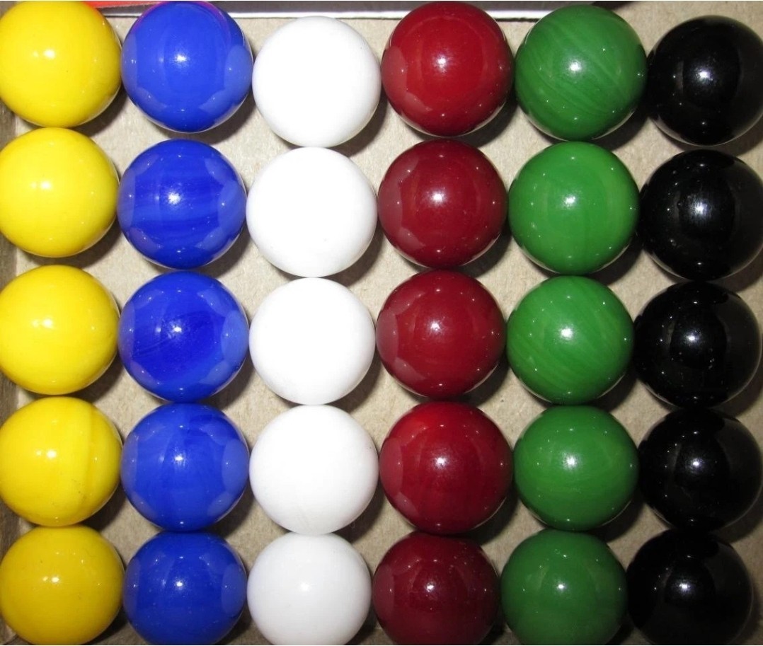 2 Pack – 30 Solid Color Replacement Game Marbles 14mm – 59 TOTAL (READ DESCR)
