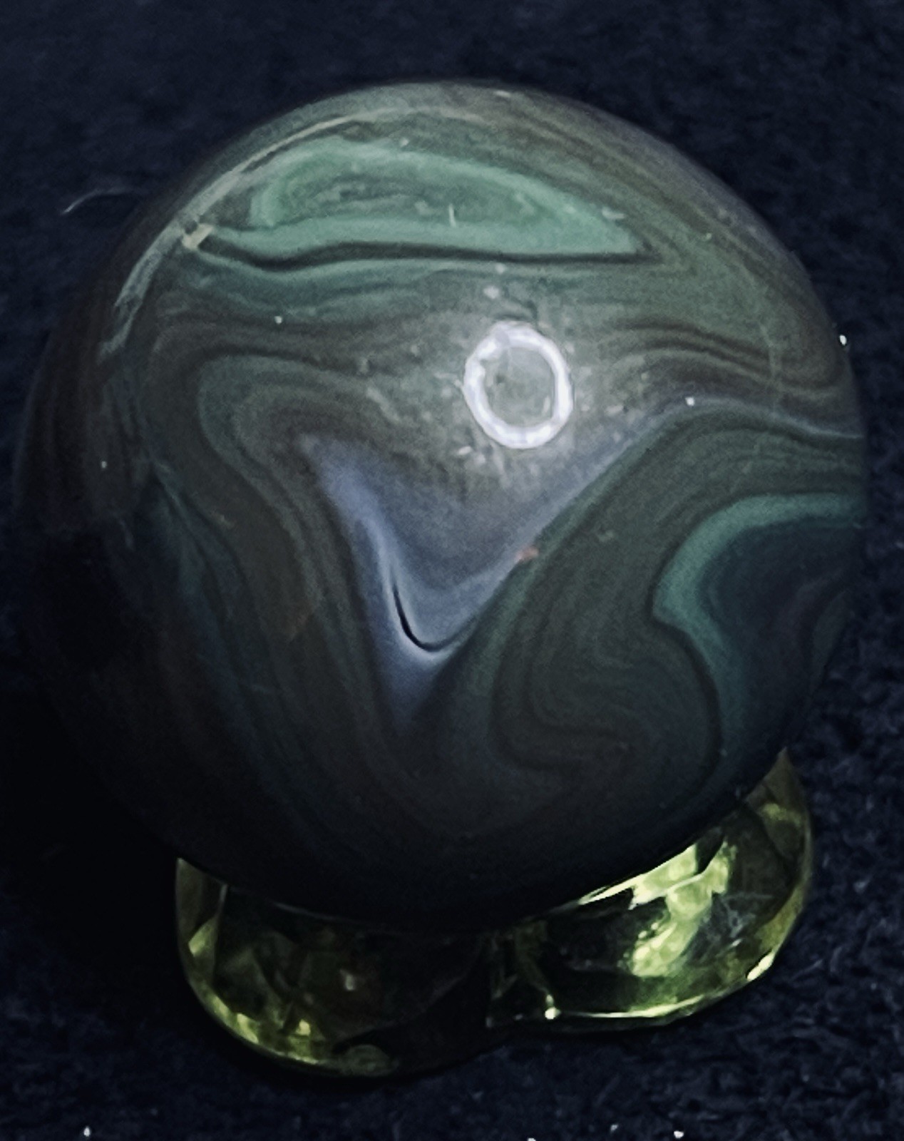 Master Marble Vintage .885” HTF Swirl Shooter. Earthy Greens, Browns & Purple.