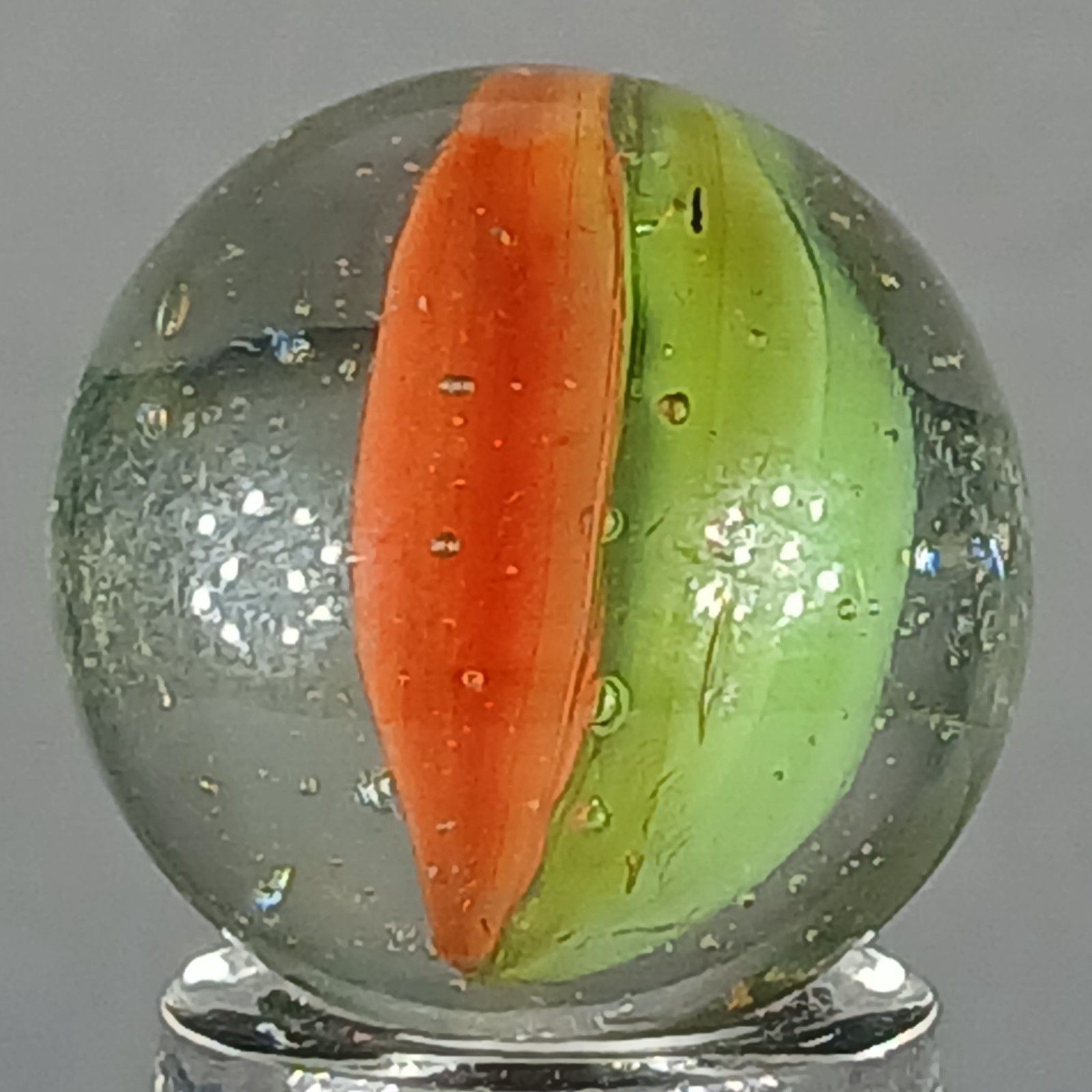 Vintage Tri-Color Hybrid Cat’s Eye Marble .62 Inches Near-Mint Condition
