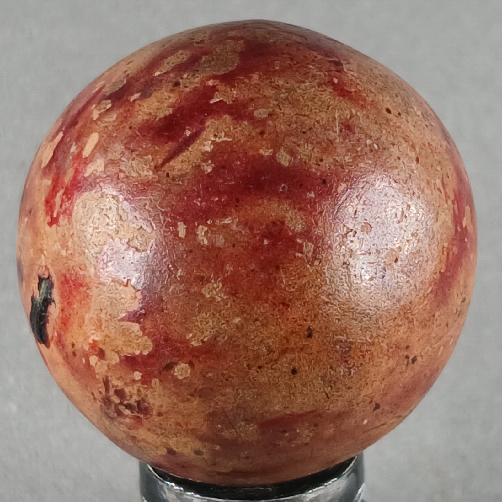 Large Vintage Clay Marble .98 Inches Near-Mint Condition