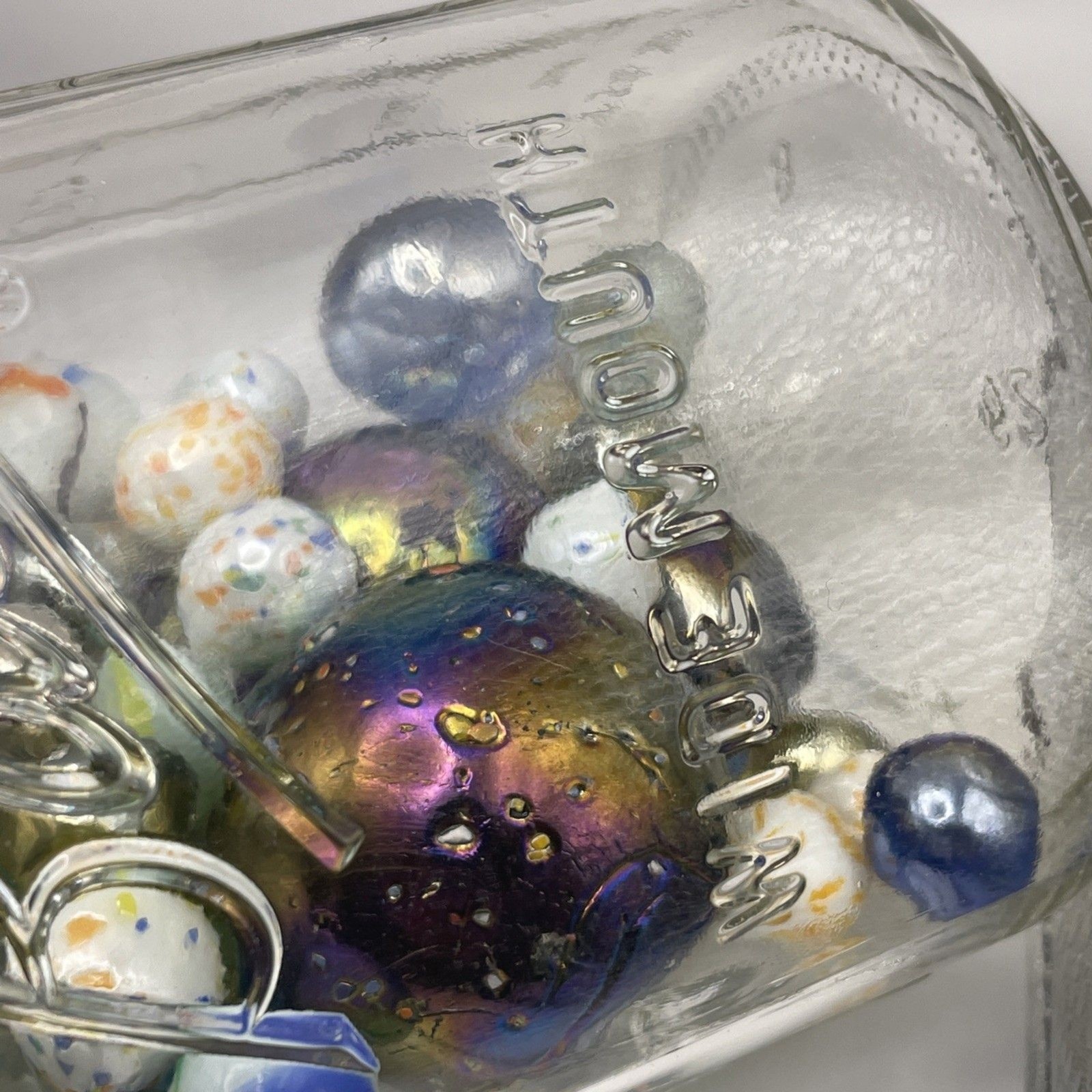 Vintage Marble Lot w/ Shooters – Mixed Colors & Sizes + Crown Royal Bag