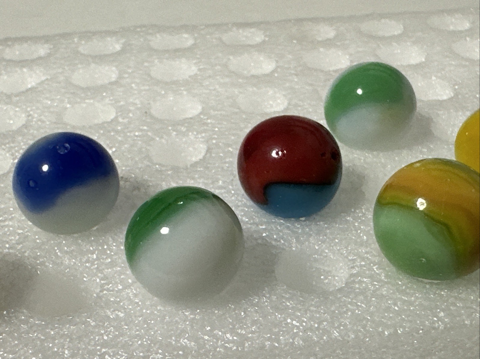 404 Lot Of 12 Peltier Peerless Patch Marbles!