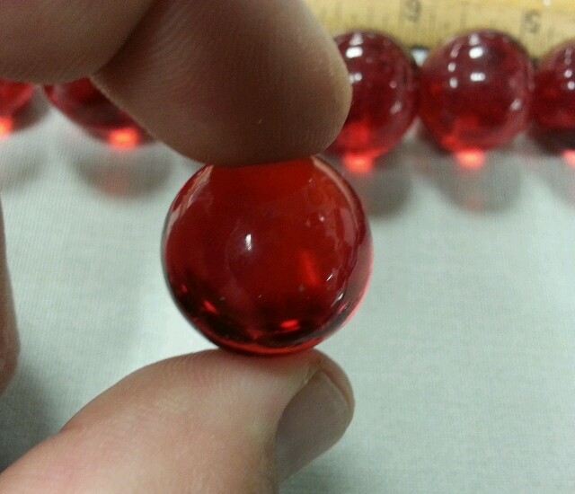 12X lot Vintage/Antique amber/red glass aggots/marbles