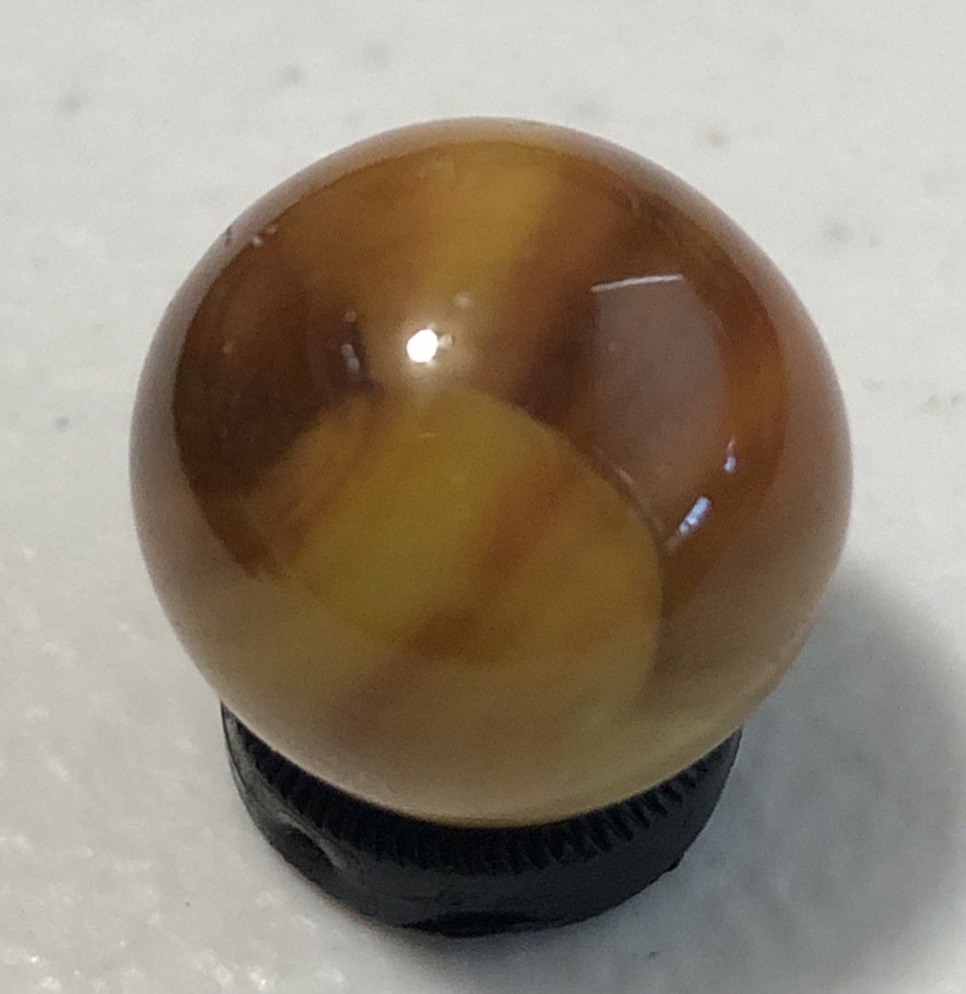 Vintage Marble King Caramel Rainbo Marble, Rainbow Beauty, .55” NM+