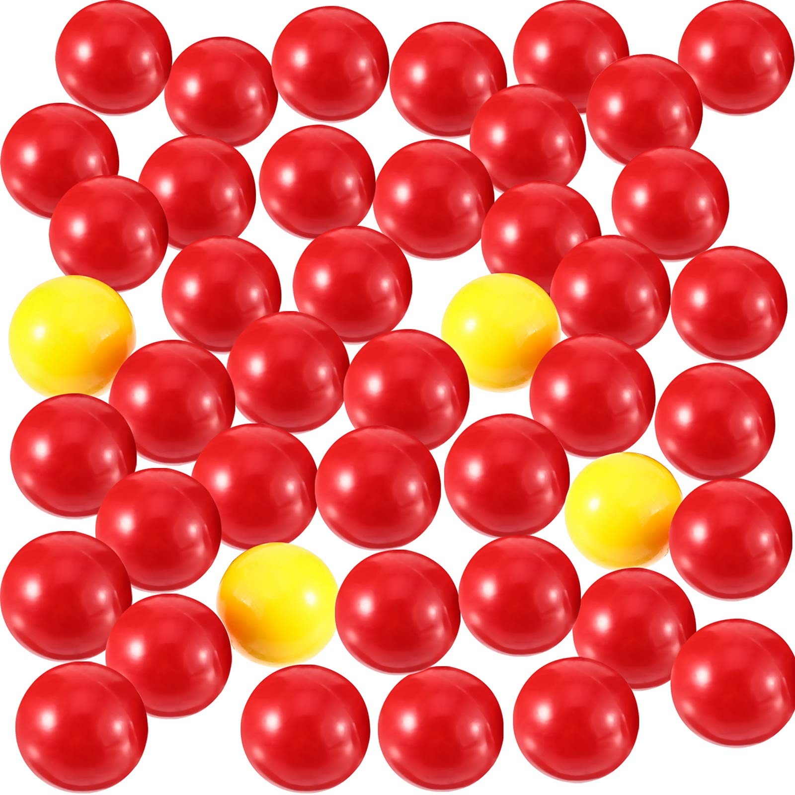 Gejoy 42 Pieces Game Replacement Marbles 2 Sets Balls Red