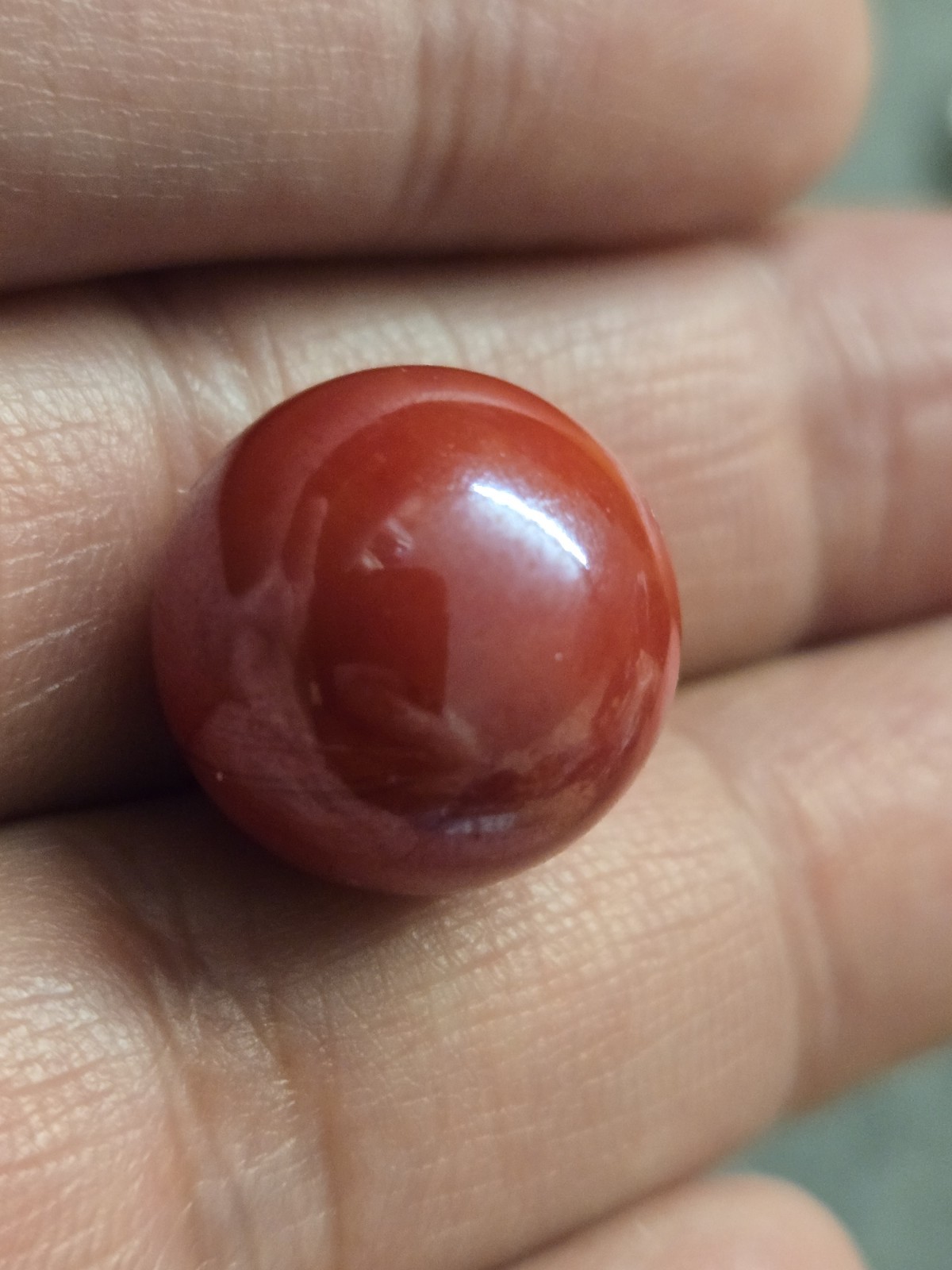 🔥 Vintage CAC Rare Red Brick Swirl Christensen Marble