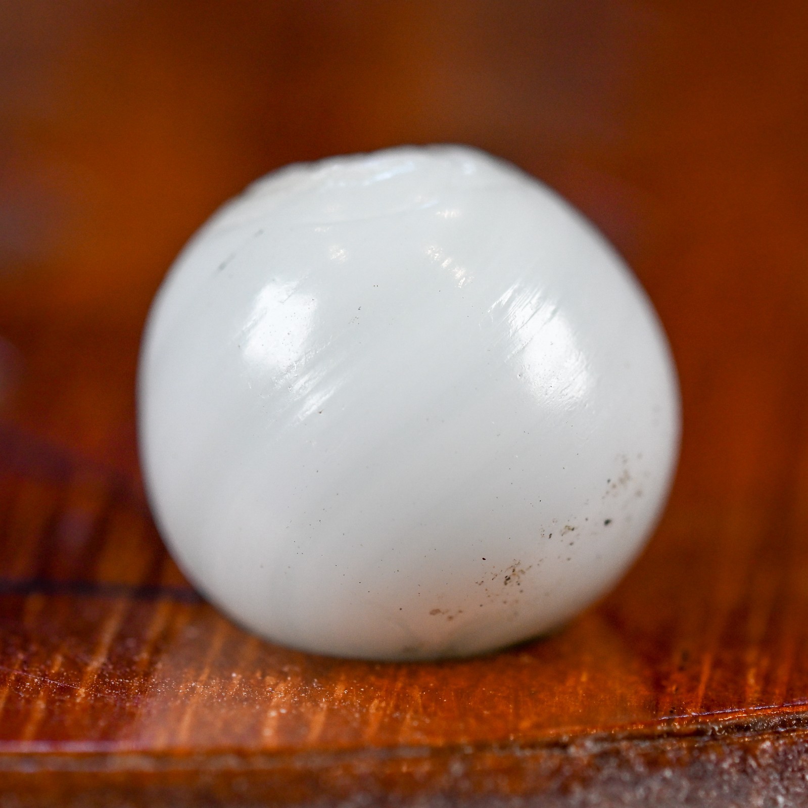 Single Stranded Banded Opaque Marble, Handmade 0.55 inch, Mint, Germany, S1646