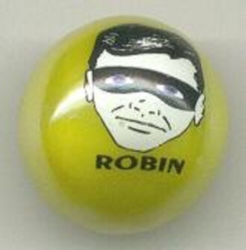 Robin Head Yellow Glass 1″ Logo Marble