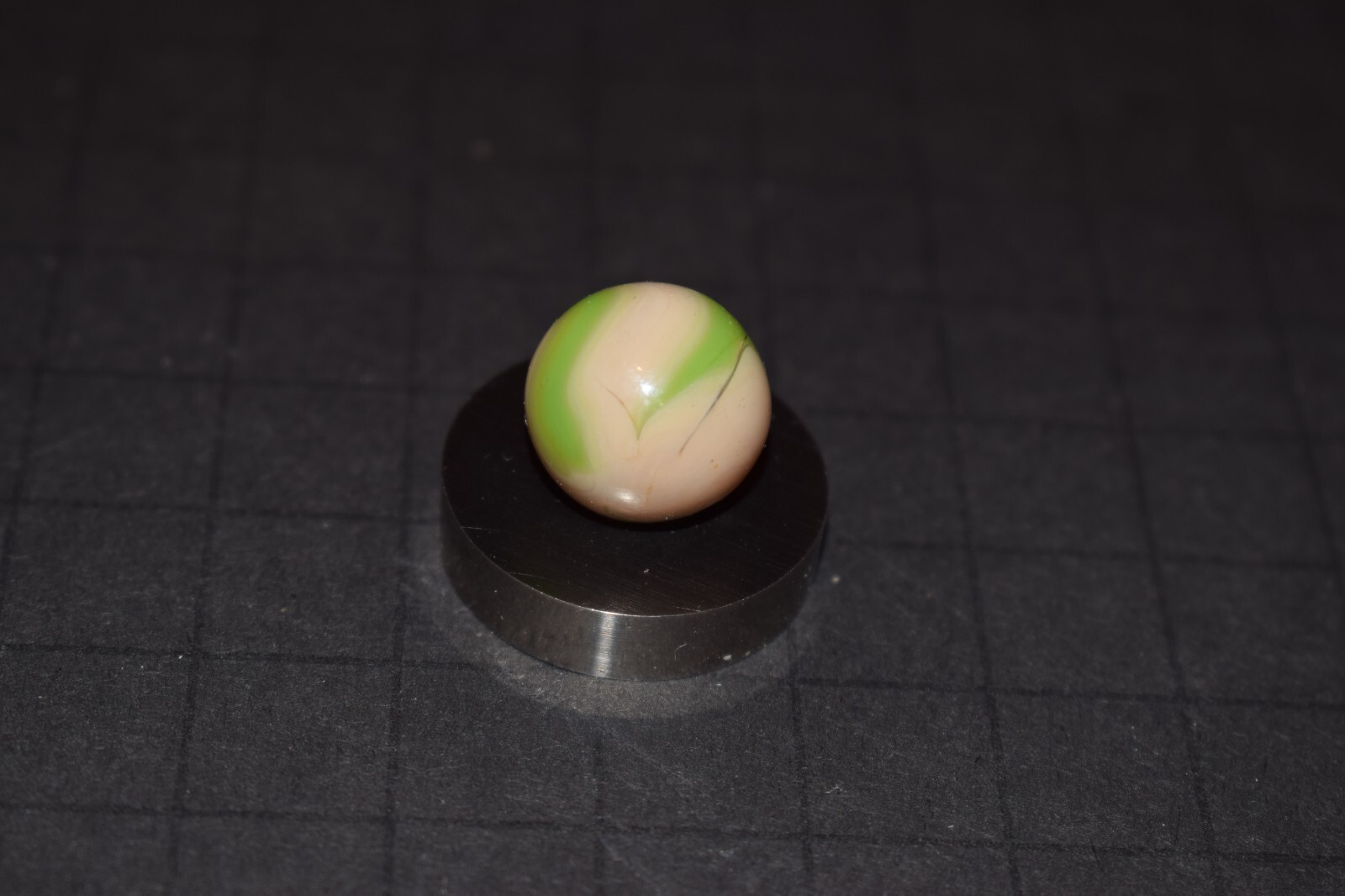 Vintage Alley/Ravenswood💡Electric Green💡 Agate Marble .609″=39/64″=16mm MINT