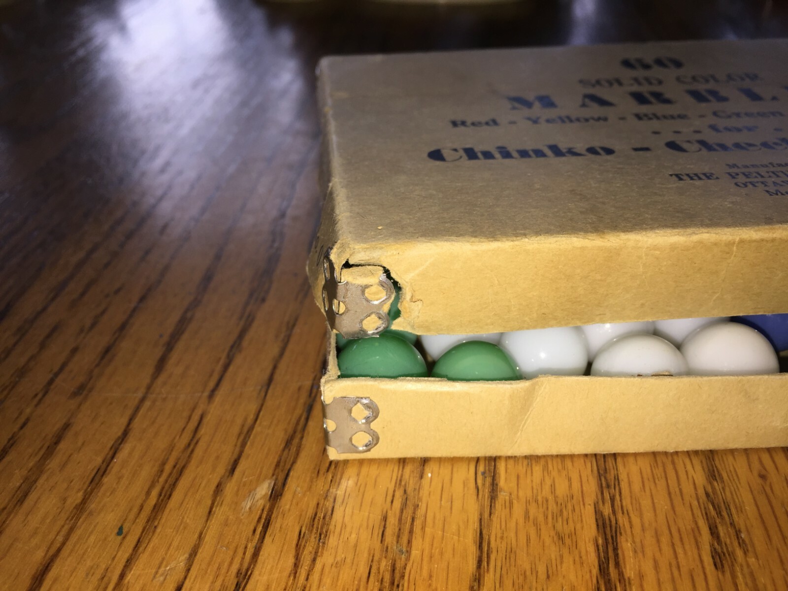 The Peltier Glass Co Ottawa Illinois 60 (58) Solid Color Marbles