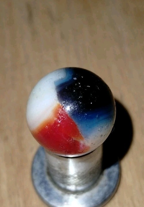 Pre WWII Rare Saturated Color Bright UV Liberty Marble