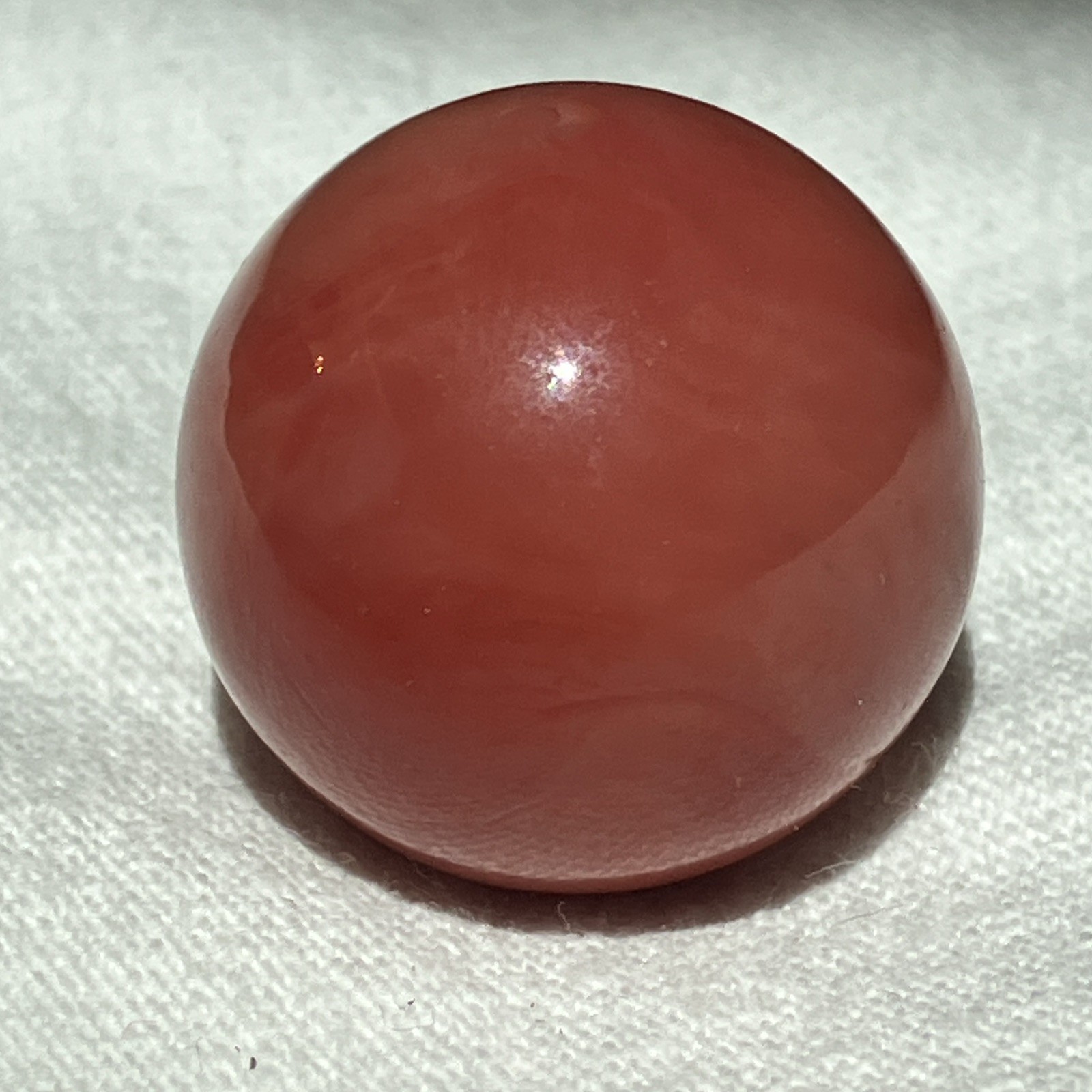 Vintage Vitro Agate Marble Tomato Large .85 Glass marble