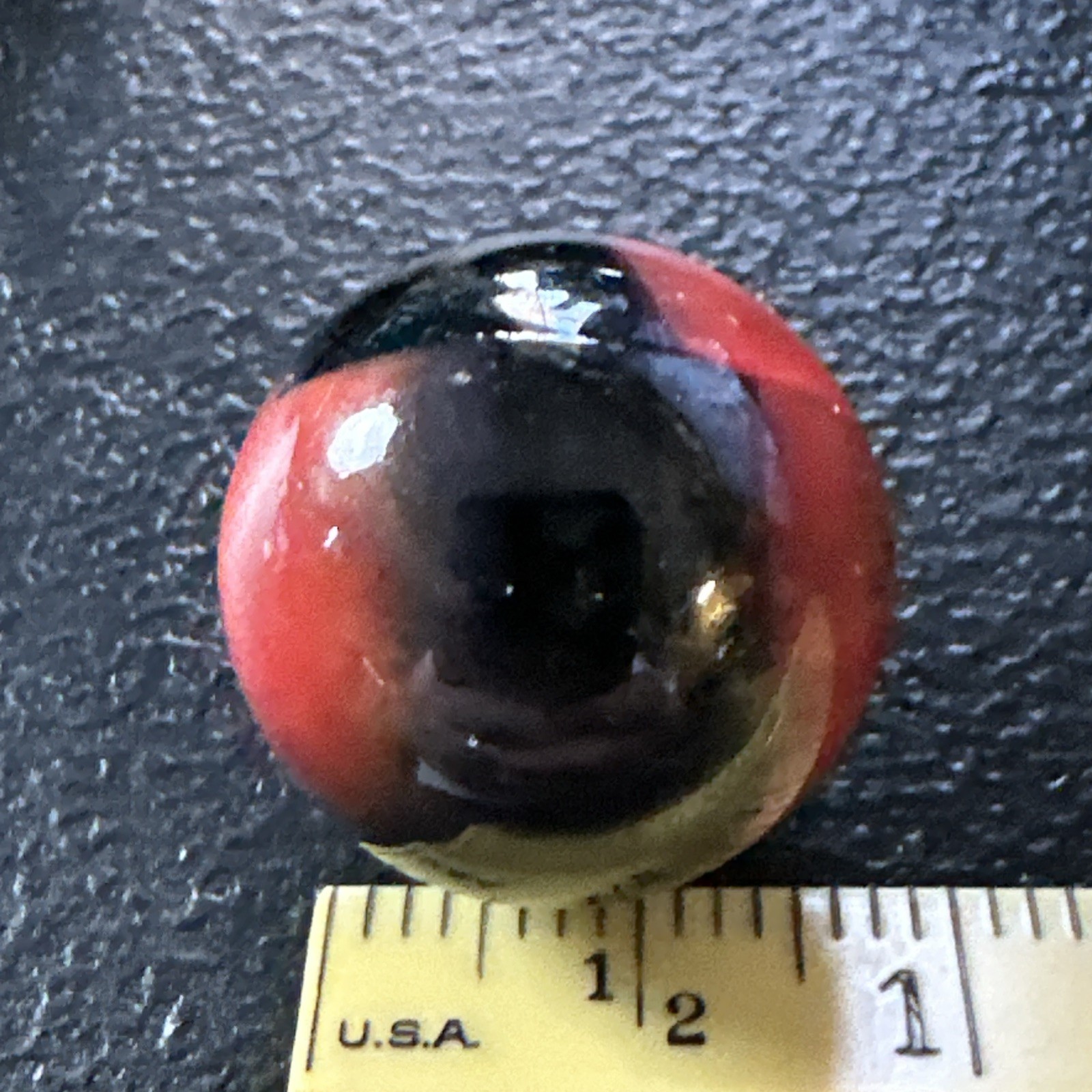 Vintage CAC, Peltier, Other 5/8”(Coral On Black Base