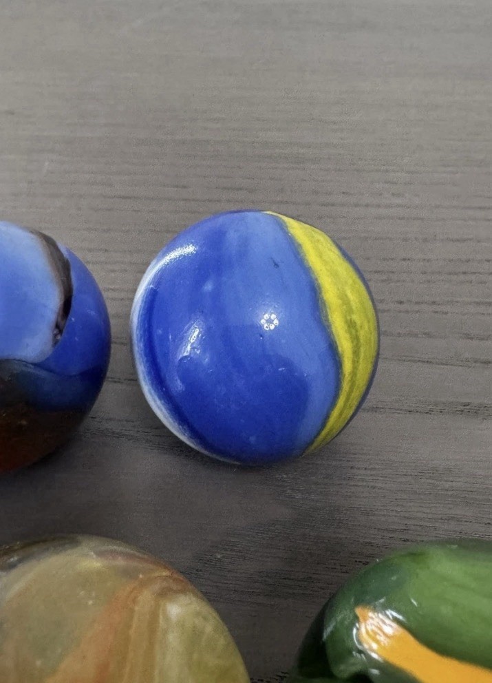 Vintage Marble Lot – 42mm Toebreaker Large Shooter – 5 Total Marbles$75obo
