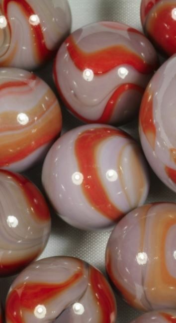 16mm T Rex Glass Marble Players Pack of 5 Early Edition Vacor 2004 – 2013