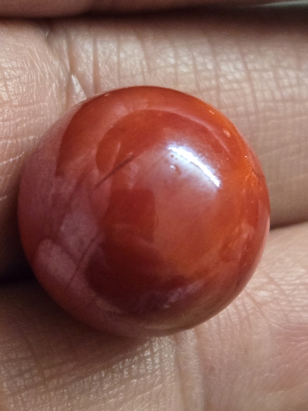 🔥 Vintage CAC Rare Red Brick Swirl Christensen Marble