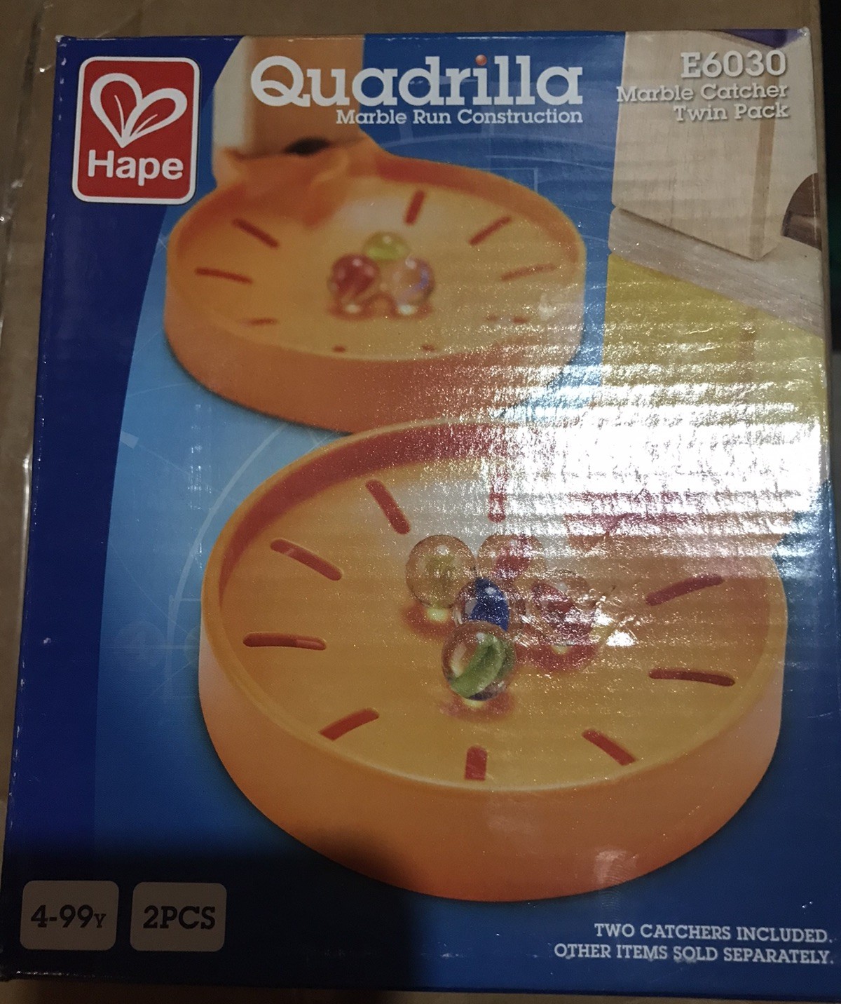 Hape Quadrilla Marble Catchers Trays (Set of 2)