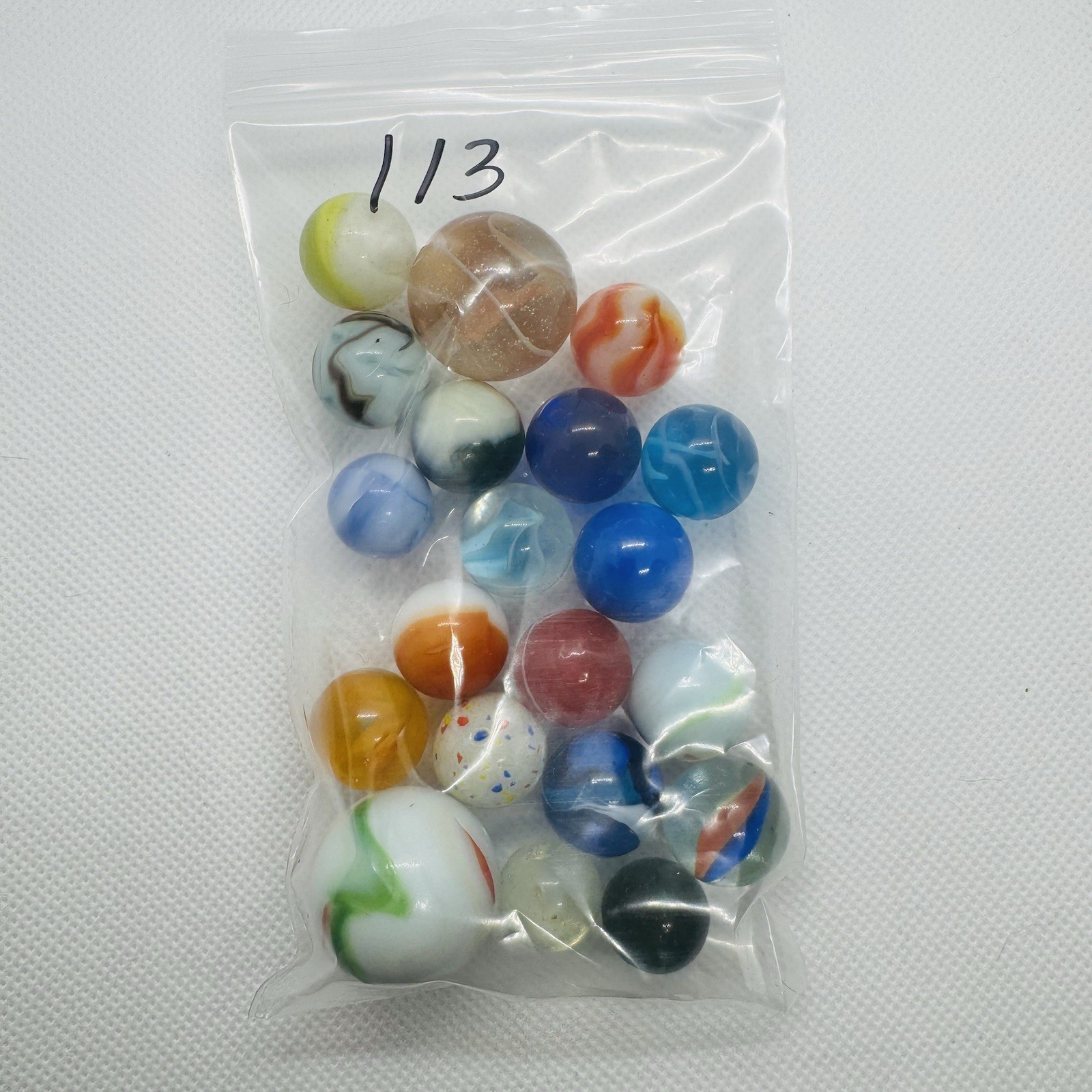 Vintage Marble Lot Of MARBLES UV Reactive Cadmium Uranium Lot #113