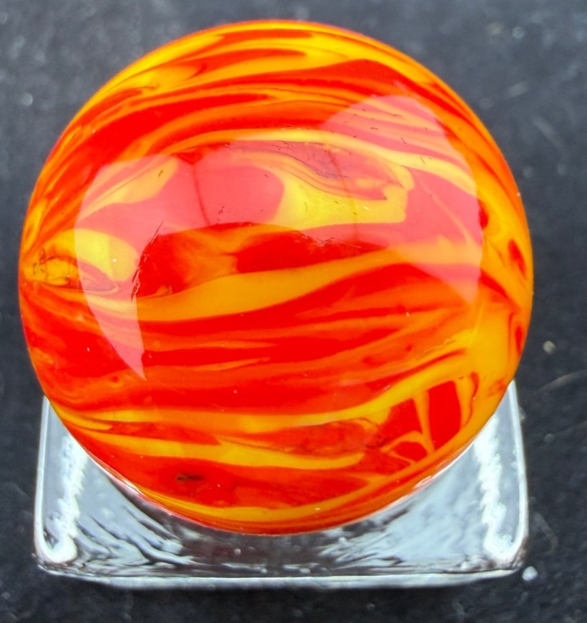 Steve Willis 2006 Handmade Lampwork Art Glass Marble 1.16″ Near Mint Signed W6
