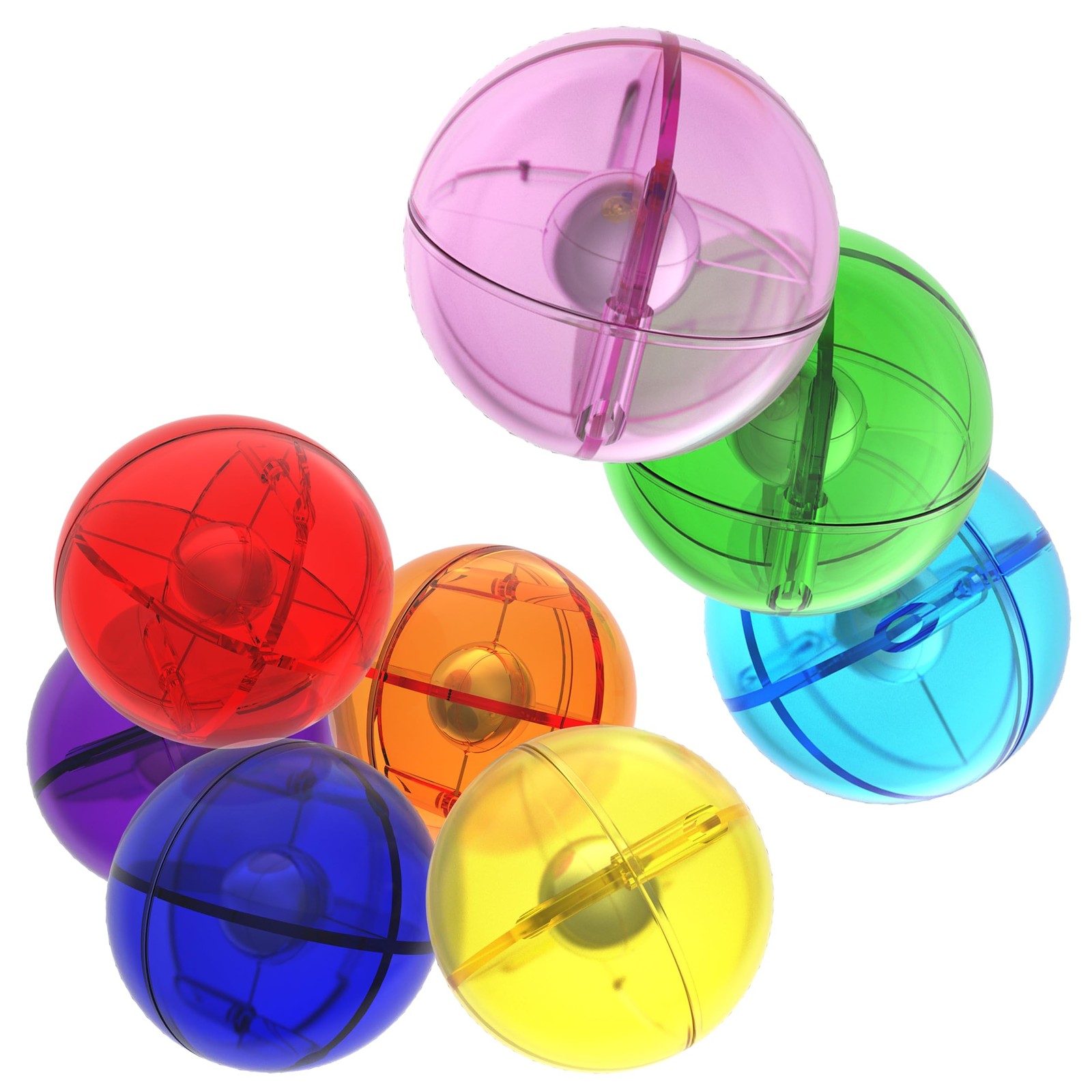 PicassoTiles 8pc Marbles for 6.5*4.5*1.25in, Marble Run
