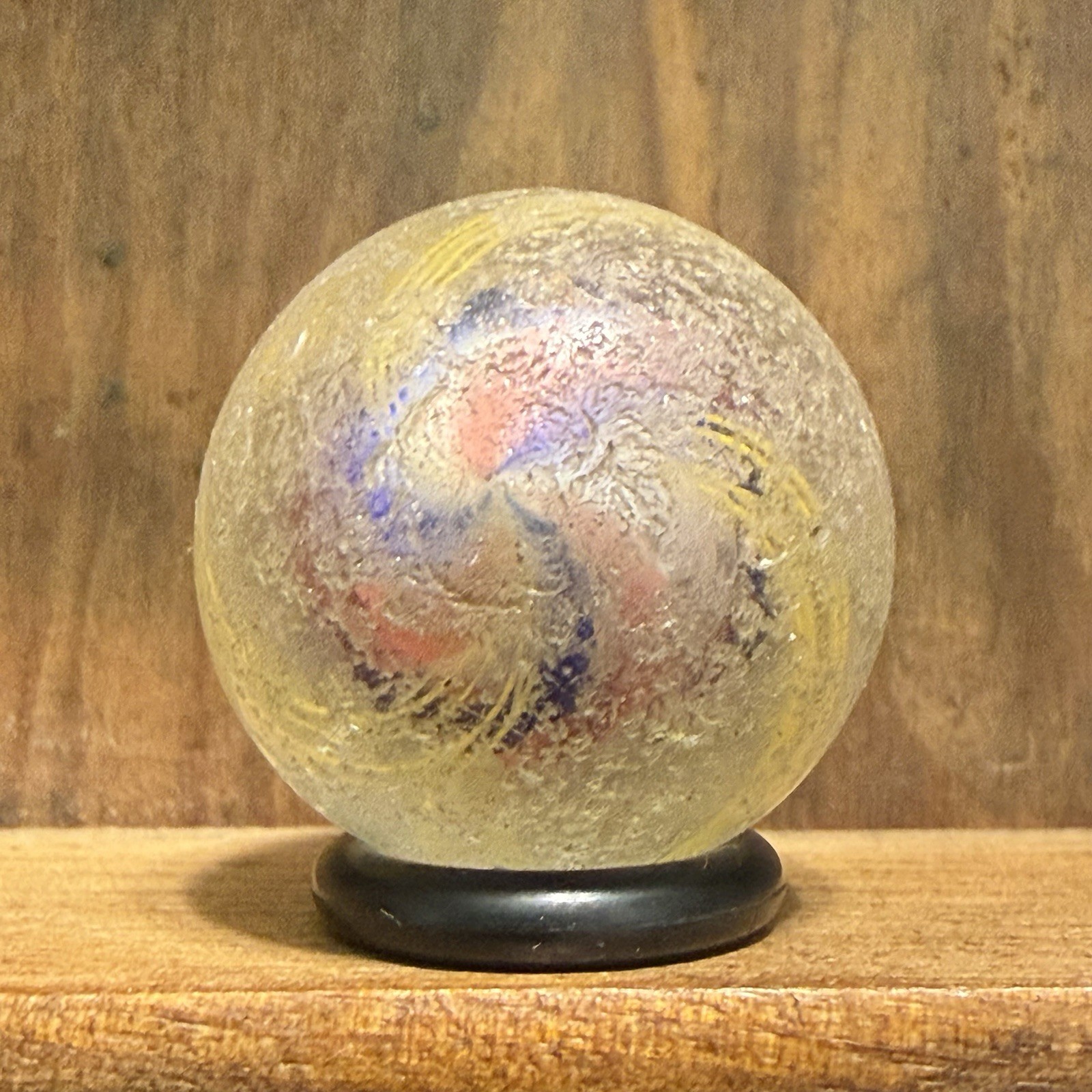 Antique German Handmade Solid Core Marble 13/16” Good(-) | 275